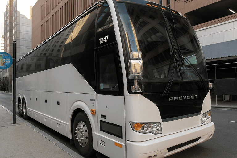 a Charter Bus Rental Davenport coach bus